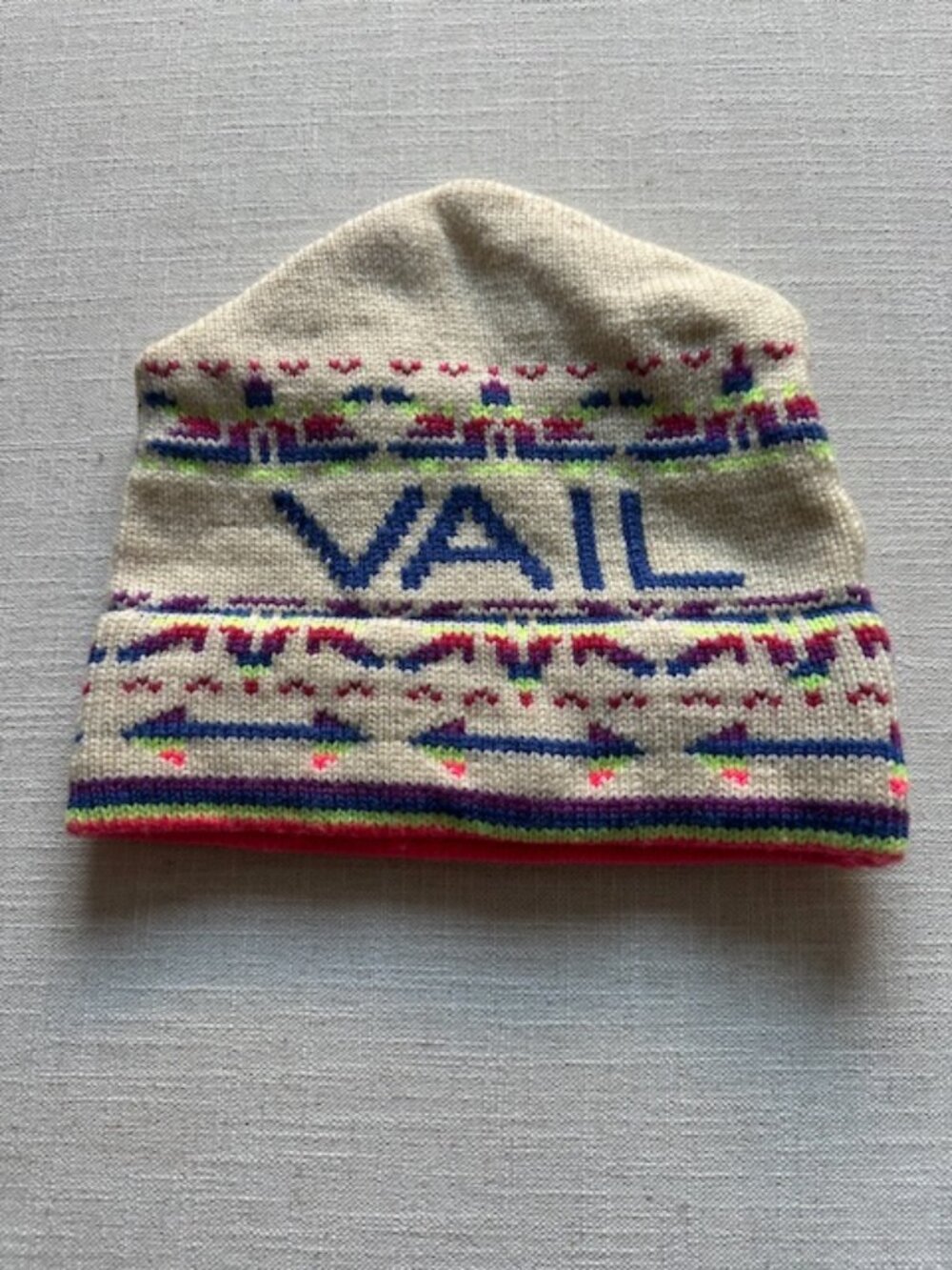Vintage Murray Merkley Sportswear Ltd Virgin Wool Knit Cap Ski Hat Beanie VAIL